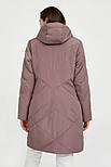 Довга жіноча куртка Finn Flare A20-11007-823 темно-рожева S, фото 3