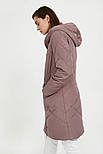 Довга жіноча куртка Finn Flare A20-11007-823 темно-рожева S, фото 4