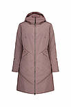 Довга жіноча куртка Finn Flare A20-11007-823 темно-рожева S, фото 8