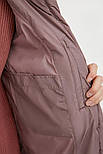 Довга жіноча куртка Finn Flare A20-11007-823 темно-рожева S, фото 6
