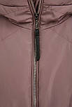 Довга жіноча куртка Finn Flare A20-11007-823 темно-рожева S, фото 7