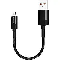 Дата-кабель Grand-X FM-20M 0.2m USB (тато) - microUSB (тато) Black