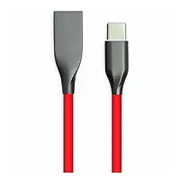 Дата-кабель PowerPlant CC-USB2J-AMCM-2M-BL 2m USB (тато)  -  USB Type C (тато) Red