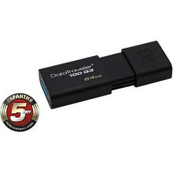 USB-флеш-накопичувач Kingston 64Gb DataTraveler 100 Generation 3 USB3.0 (DT100G3/64GB)