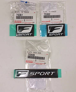 Lexus NX 2015-2021 Емблеми значки F F-Sport на крила на багажник NX200 NX300 Нові Оригінал