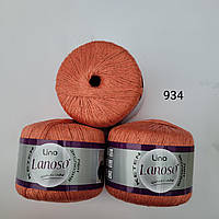 Пряжа Lanoso Lino - 934 абрикосовий