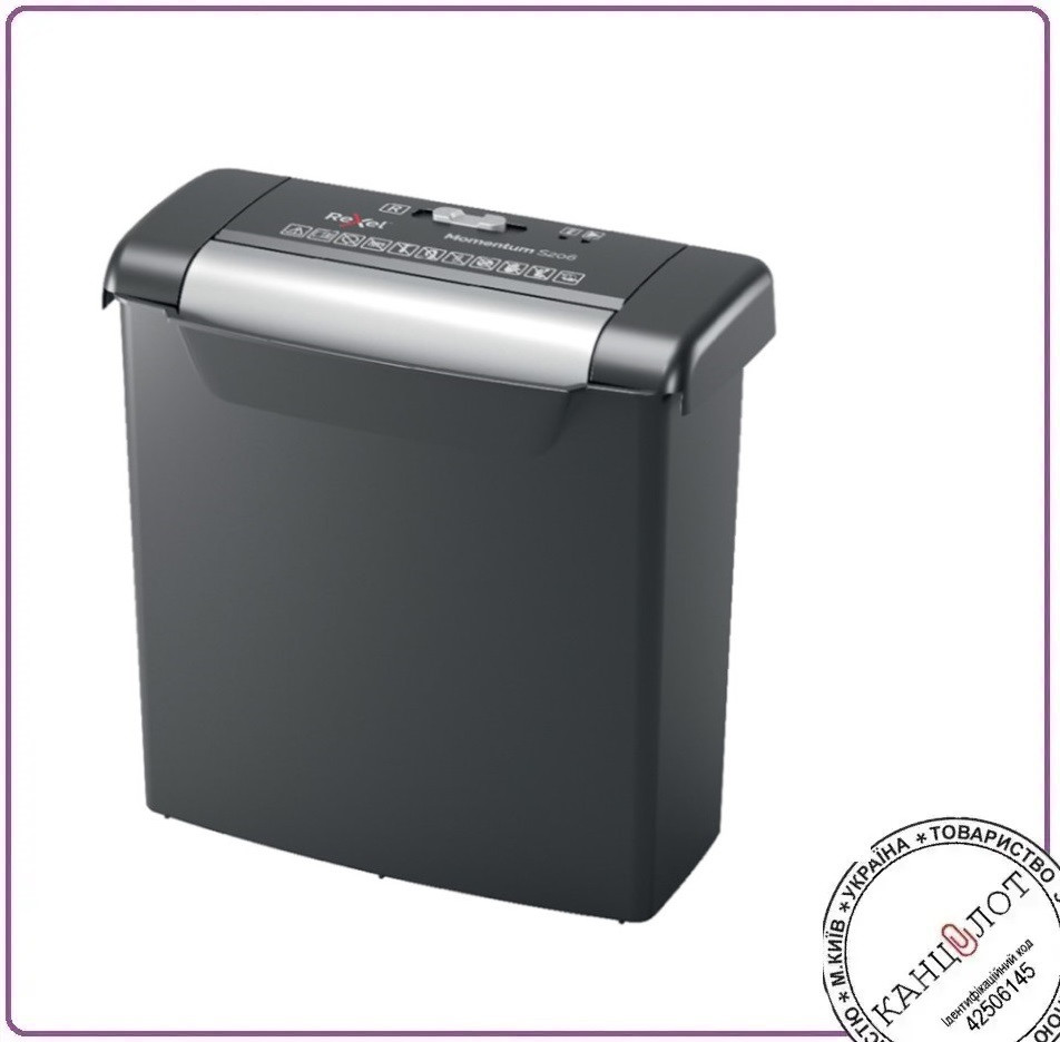 Шредер. Знищувач документів REXEL Momentum S206 (арт. 2104568EU)