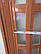 Двері гармошка міжкімнатна напівстостеклена, ольха 5, 860х2030х10мм, фото 4