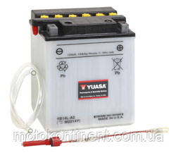 Акумулятор для мотоцикла сухозаряженный YUASA YB14L-A2 14 AH 134X89X166, фото 3