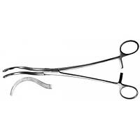 З-26 Затиск для ниркової ніжки вигнутий по радіусу №2 великий 255 мм