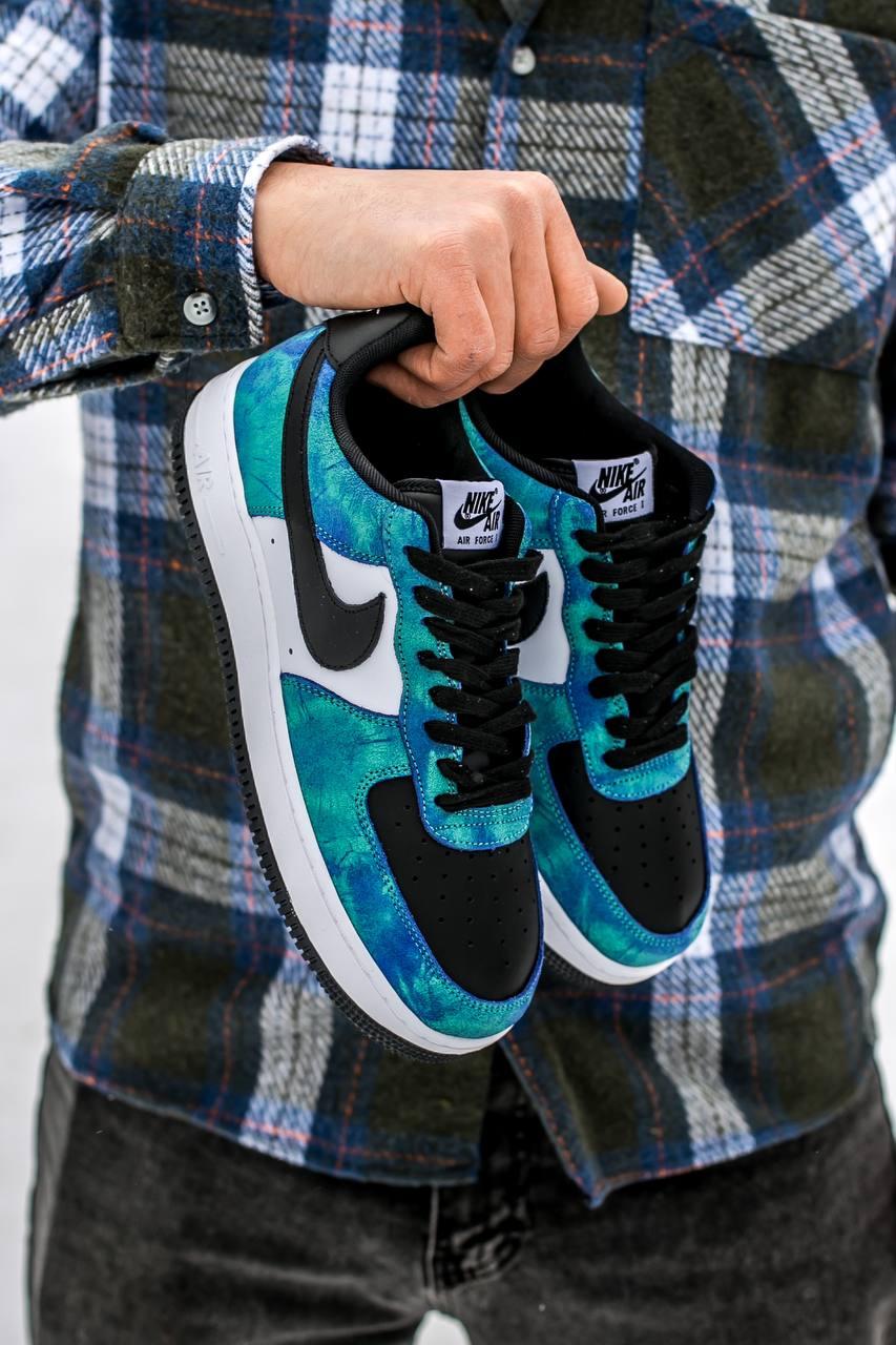 Кросівки чоловічі сині Nike Air Force 1 (06505)