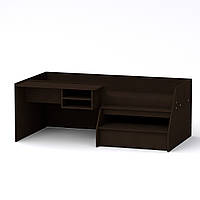 Кровать чердак Компанит Универсал-3 со столом Венге темный