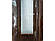 Двері гармошка міжкоштовна напівостеклена, дуб темний 4, 1020 x 2030x12м, фото 3