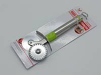 Нож для пиццы и теста двойной с металлической ручкой Колесо кулинарное для нарезки теста L 19 cm IKA SHOP