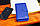 Синій жіночий гаманець на два автономних відділення з натуральної шкіри ST Leather ST026, фото 8