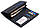 Темно-синій класичний гаманець з фіксацією на кнопку з натуральної шкіри BOSTON B233, фото 5