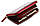 Бордовий лаковий гаманець з натуральної шкіри на блискавці з ремінцем для руки ST Leather S4001A, фото 4