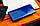 Синій лаковий гаманець з монетницею на защіпці з натуральної шкіри ST Leather S6001A, фото 10