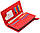 Червоний гаманець-клатч з натуральної шкіри з блоком для карток ST Leather ST1431, фото 5