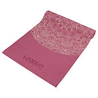 Коврик для йоги LiveUp PVC Printed Yoga Mat 173х61х0.6 см (LS3231C-06r) Red