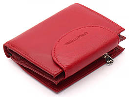 Темно-червоний жіночий гаманець з натуральної шкіри подвійного складення Marco Coverna MC-2036-4