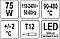 Пільна станція мережі: 110-230 V; Р = 75 Вт, t ° = 90-480 ° С, жало тип T12, LCD табло YATO  Польша, фото 4