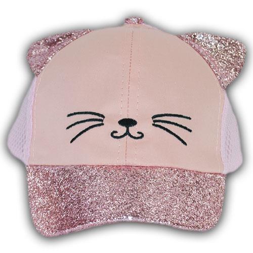 Детская кепка c сеткой и ушками для девочек