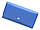 Жіночий гаманець блакитного кольору зі шкіри з великим-вираженим фактурою ST Leather Синій, фото 2