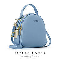 Женская модная молодежная сумка - рюкзак 2 в 1 Forever Young голубая