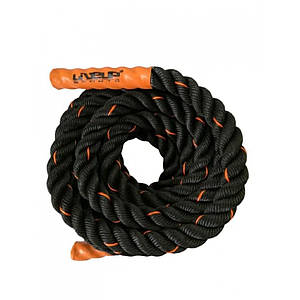 Канат для кроссфита LiveUp Battle Rope 9 м (LS3676-9) Black