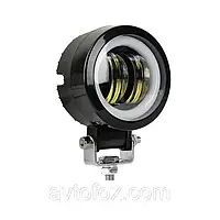 Протитуманна LED-фара з ангельськими оченятами 100mm 20 W 1500 lm (1 шт.)