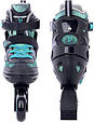 Роликові ковзани Tempish DASTY Boy/чорно-м'ятні size 41-43/25-27 см, фото 3