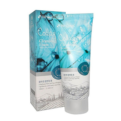 3W Clic Collagen Cleansing Foam Пенка з колагеном, 100 мл