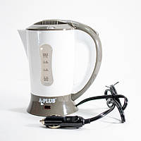 Автомобильный чайник от прикуривателя А-плюс ЕК-1518 Белый на 0.5 л, электрочайник в машину (NT)