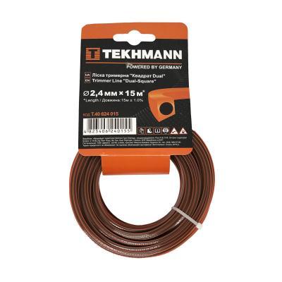 Жилка косильна Tekhmann "Квадрат DUAL" 2,4 мм x 15 м (T.40624015)