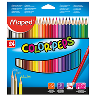 Карандаши цветные Maped Color Peps Classic 24 цв. (MP.183224) - Топ Продаж!