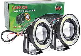 Противотуманные LED фары с ангельскими глазками 64mm 10W 1200lm (2шт)