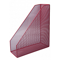 Лоток для бумаг Buromax вертикальный, металлический, красный (BM.6260-05) - Топ Продаж!