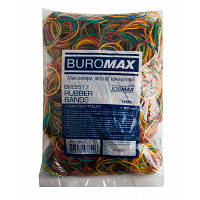 Резинки для денег Buromax JOBMAX assorted colors, 1000 г (BM.5517) - Топ Продаж!