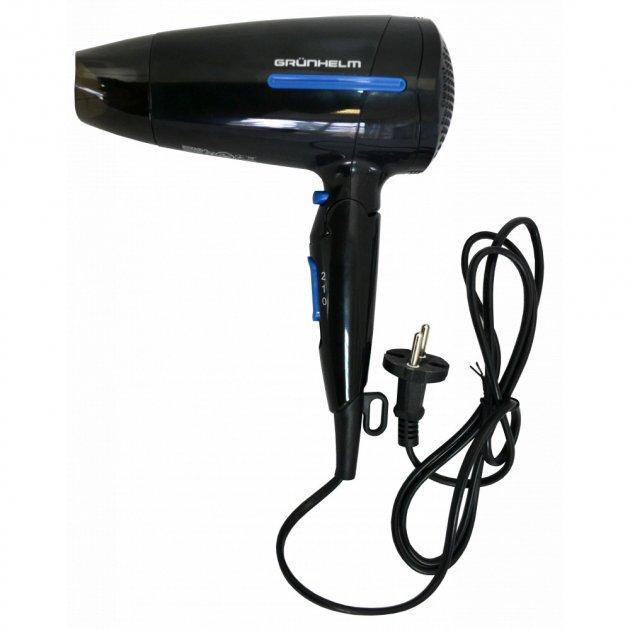 Фен для волосся Grunhelm GHD-532 1800Вт, 2 швидкості, 2 режими тепла
