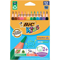 Карандаши цветные Bic Evolution Triangle 12 шт (bc8297356) - Вища Якість та Гарантія!