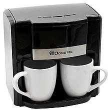Крапельна кавоварка Domotec MS 0708/613 з двома порцеляновими чашками в комплекті