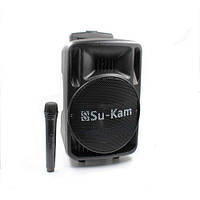 Активна акустична колонка Su-Kam BT 100D 1 мікрофон 12v/220v