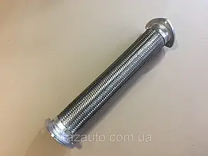 Металоруб з фланцями КРАЗ МАЗ неіржавка сталь в обплетенні 509-1203024-02