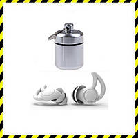 Беруші стрільці для військових пасивні Tactical ProPlugs Light Grey, 2 flange