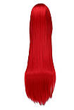 Довга червона перука RESTEQ - 100см, пряме волосся, косплей, аніме, фото 2