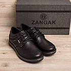 Чоловічі шкіряні туфлі Kristan black, фото 7