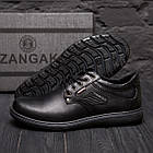 Чоловічі шкіряні туфлі Kristan black, фото 10