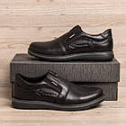 Чоловічі шкіряні туфлі Kristan black old school, фото 6