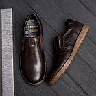 Чоловічі шкіряні туфлі Kristan brown old school, фото 10